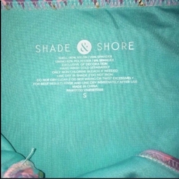 Shade & Shore Pink & Blue Boho Bikini  Bottoms Women’s Small - Picture 3 of 3